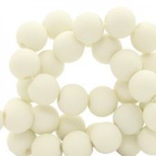 Acryl Perlen rund 8mm matt Pastel yellow